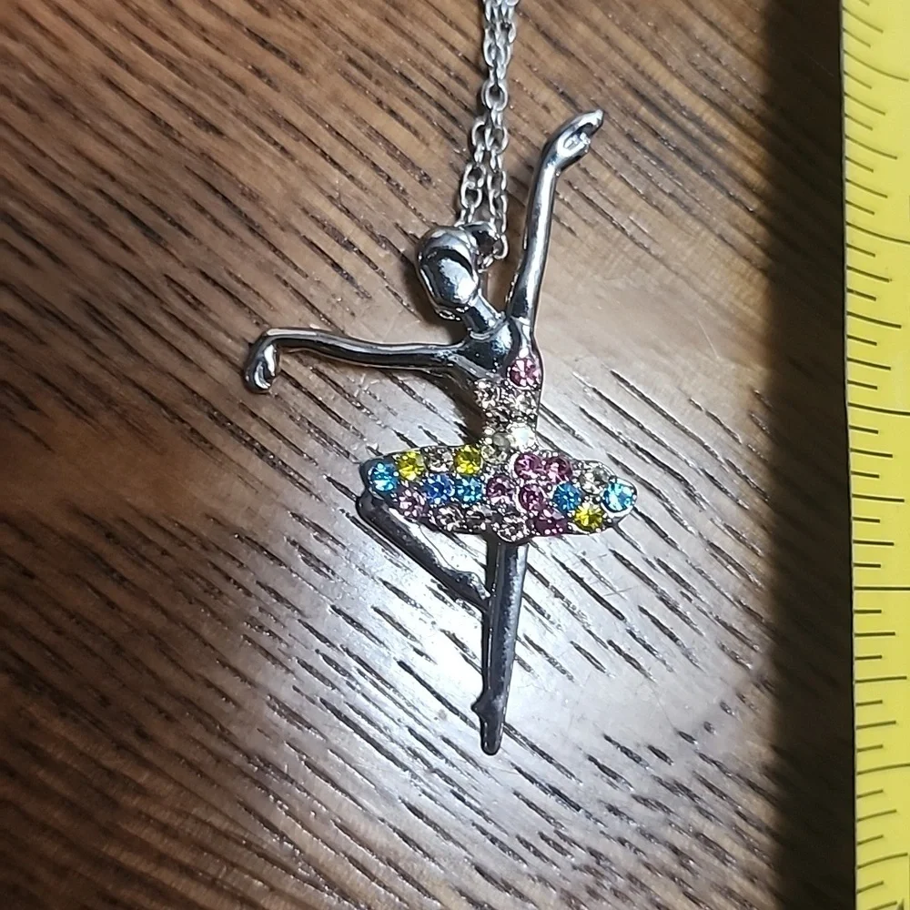Dancer, ballerina, multiple color necklace